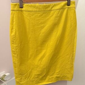 J.Crew No. 2 Yellow Pencil Skirt
